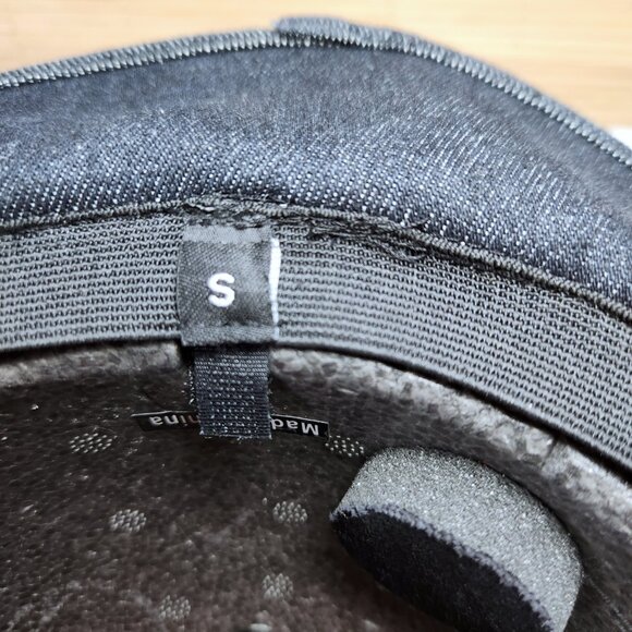 Yakkay Tokyo Black Denim Cover and Smart 1 Bicycle Helmet Size Small 51 - 54 cm - Picture 7 of 16